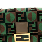 Fabric Tapestry Effect Fendi Dots Baguette Matcha Dove Multicolor