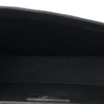 Grain De Poudre Textured Mixed Matelasse Triquilt Medium Monogram Satchel Black