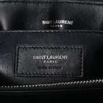 Calfskin Y Quilted Monogram Small Loulou Chain Satchel Black