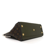 Calfskin Monogram On My Side MM Laurier Green Toffee Latte Beige