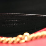 Nappa Patent Calfskin Two-Toned Small Monogram Kate Satchel Off White Oxblood Red