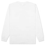 1st Camo College Long Sleeve Tee - White/Green
