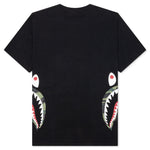 1st Camo Side Shark Tee - Black/Green