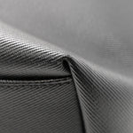 Canvas Calfskin T-Bar Shopping Bag Black