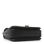 Calfskin Quilted Medium C Bag Black