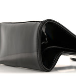 Patent Vegan Leather Small Shopping Bag Black Rainbow