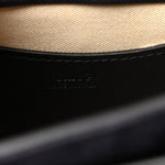 Calfskin Crocodile Embossed Small Tess Bag Full Blue