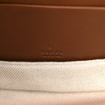 New Canvas Charisma Calfskin Crystal GG Monogram Small Bamboo 1947 Top Handle Bag Camel Ebony