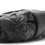 Lambskin Quilted Mini Bow Bag Black