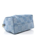 Damier Denim 3D Speedy Bandouliere 30 Denim Blue