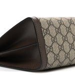 GG Supreme Monogram Web Medium Ophidia Chain Shoulder Bag Brown