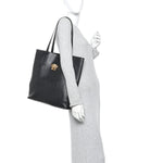 Smooth Calfskin La Medusa Tote Bag Black