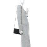 Pebbled Calfskin Soho Wallet On Chain Black