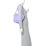 Nappa Maxi Intrecciato Clasp Bucket Bag Wisteria