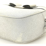 Rainbow Glitter Vara Bow Camera Bag Silver