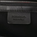 Smooth Airbrushed Calfskin XL Gancini Buckles Tote Bag Flame Red Black
