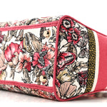 Canvas Embroidered Butterfly Print Medium Lady D-Lite  Multicolor