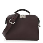 Cuoio Romano Vitello Cover Glazed Fabric Bi-Color FF 1974 Mini Peekaboo I SEE U Satchel  Ghianda Grezzo