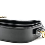 Box Calfskin Voltaire Top Handle Crossbody Bag Black