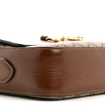 GG Supreme Monogram Small Horsebit 1955 Shoulder Bag Beige Brown Sugar
