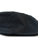 Monogram Large New Ladies Web Hobo Black