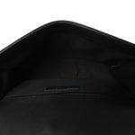Lambskin Braided Woven Medium Boy Flap Black