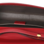 Smooth Calfskin Small Zumi Top Handle Shoulder Bag Hibiscus Red