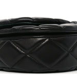 Lambskin Quilted Rocking Horse Shoulder Bag Black