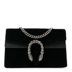 Suede Super Mini Dionysus Shoulder Bag Black