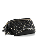 Nappa Rockstud Spike Belt Bag 85 Black