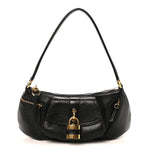 Grained Calfskin The 99 Shoulder Bag Black
