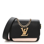 Grained Calfskin Lockme Tender Black