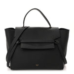Grained Calfskin Mini Belt Bag Black
