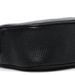 Pebbled Calfskin Mini Soho Disco Bag Black