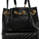 Lambskin Matelasse Monogram Joe Backpack Black