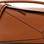 Calfskin Medium Puzzle Bag Tan