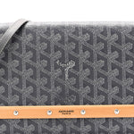 Goyardine Monte Carlo Bois Clutch With Strap Gray
