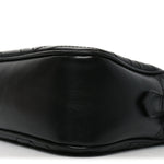 Calfskin Matelasse Monochrome Small GG Marmont Chain Shoulder Bag Black