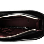 Aged Calfskin Quilted Small Gabrielle Hobo Black