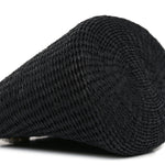 X MIFUKO Raffia Calfskin Mini Chain Basket Black