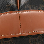 Triomphe Canvas Calfskin Small Bucket Bag Tan