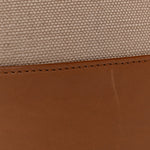 Smooth Calfskin Canvas Y Small Bucket Bag White Camel