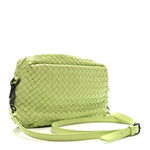 Nappa Intrecciato Small Camera Bag Acid Kiwi
