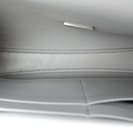 Smooth Calfskin Small Bel Air Clutch On Strap Cloud Grey