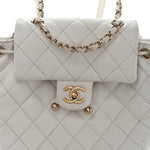 Caviar Quilted Mini Urban Spirit Backpack White