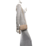 Grain De Poudre Matelasse Monogram Mini Lou Camera Bag Dark Beige
