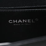 Caviar Quilted Small Boy Flap Black