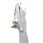 GG Supreme Monogram Small Queen Margaret Top Handle Bag White