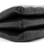 Lambskin Embossed Monogram Coussin PM Black