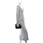Brushed Calfskin Mini Wanda Top Handle Bag Black